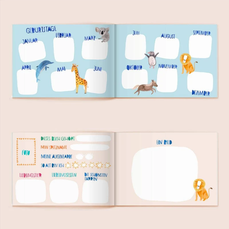 Hardcover-Freundebuch "Kindergarten" von Frau Ottilie