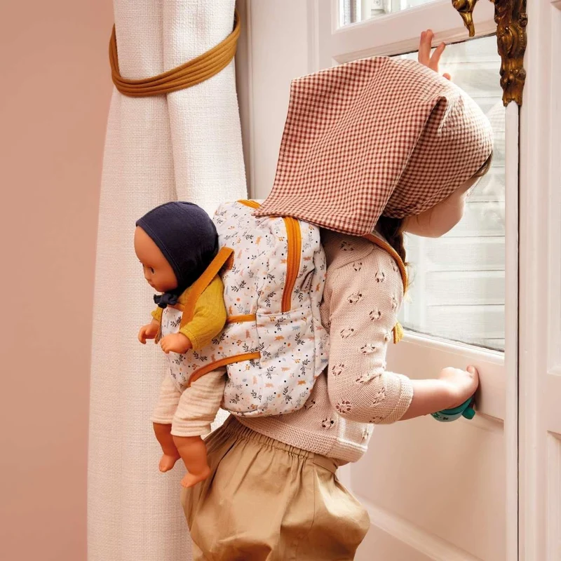 Djeco Pomea Puppentrage & Rucksack Forest