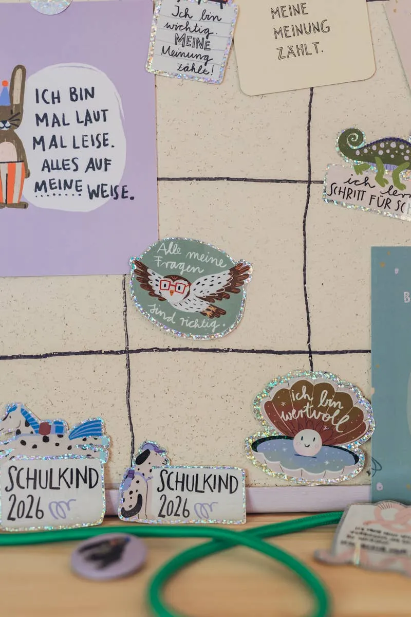 Schildkröten-Glitzersticker "Ich trau mir was zu" von Liesels Wicht