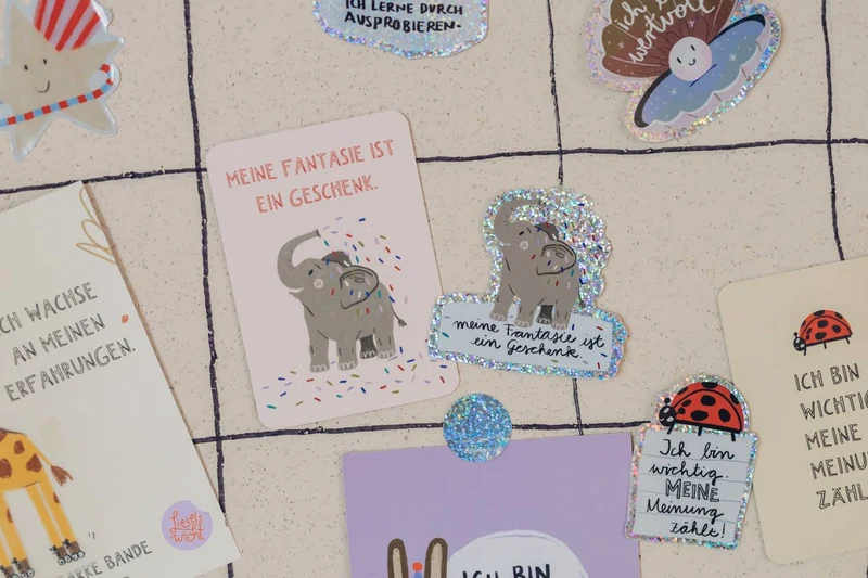 Schildkröten-Glitzersticker "Ich trau mir was zu" von Liesels Wicht
