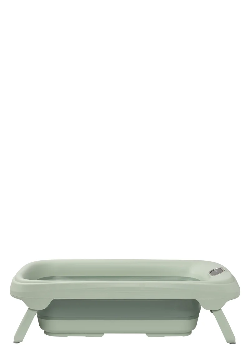 faltbare Badewanne 'Indigo Plus' inkl. Mesh-Einhang für Neugeborene Sage Green