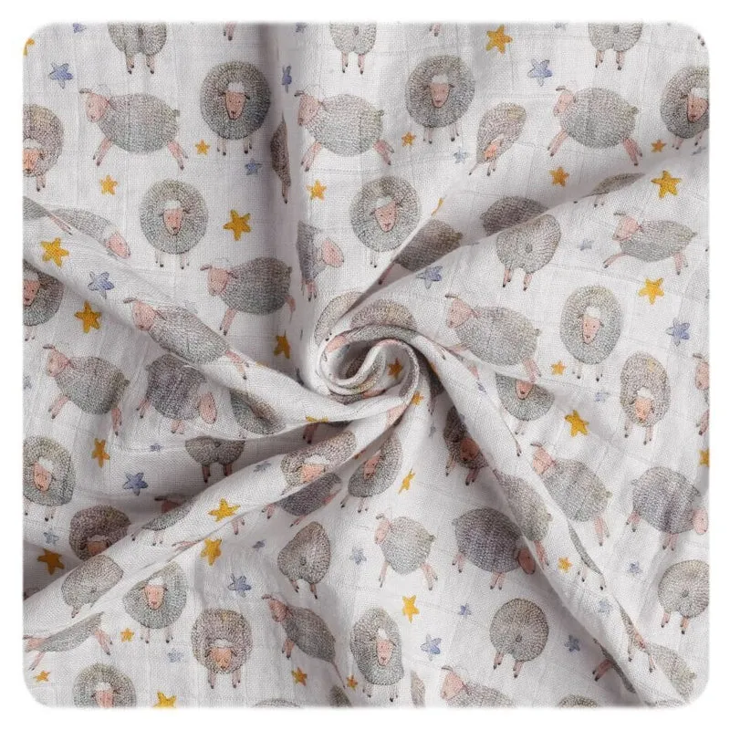 xkko Baby Pucktuch 120x120 cm Musselin aus Bio Baumwolle