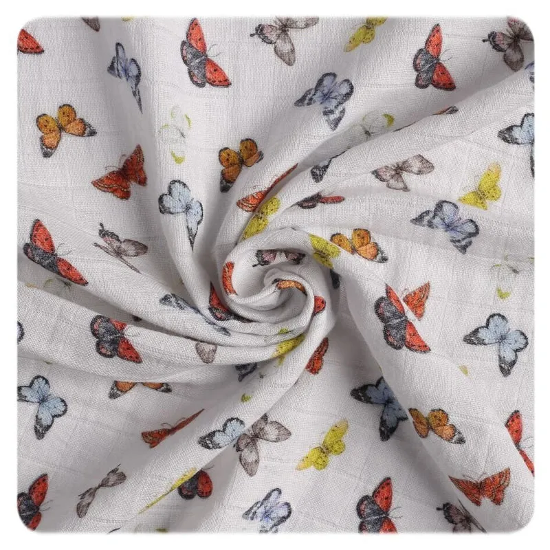 xkko Baby Pucktuch 120x120 cm Musselin aus Bio Baumwolle