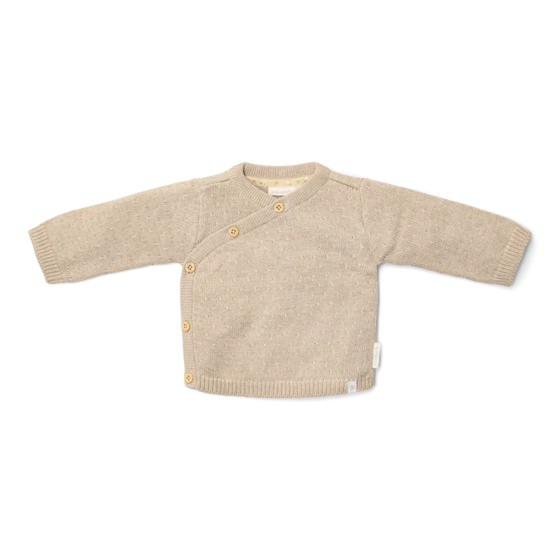 Beiges Strickoberteil "Newborn Naturals" von Little Dutch, Größe 56-74