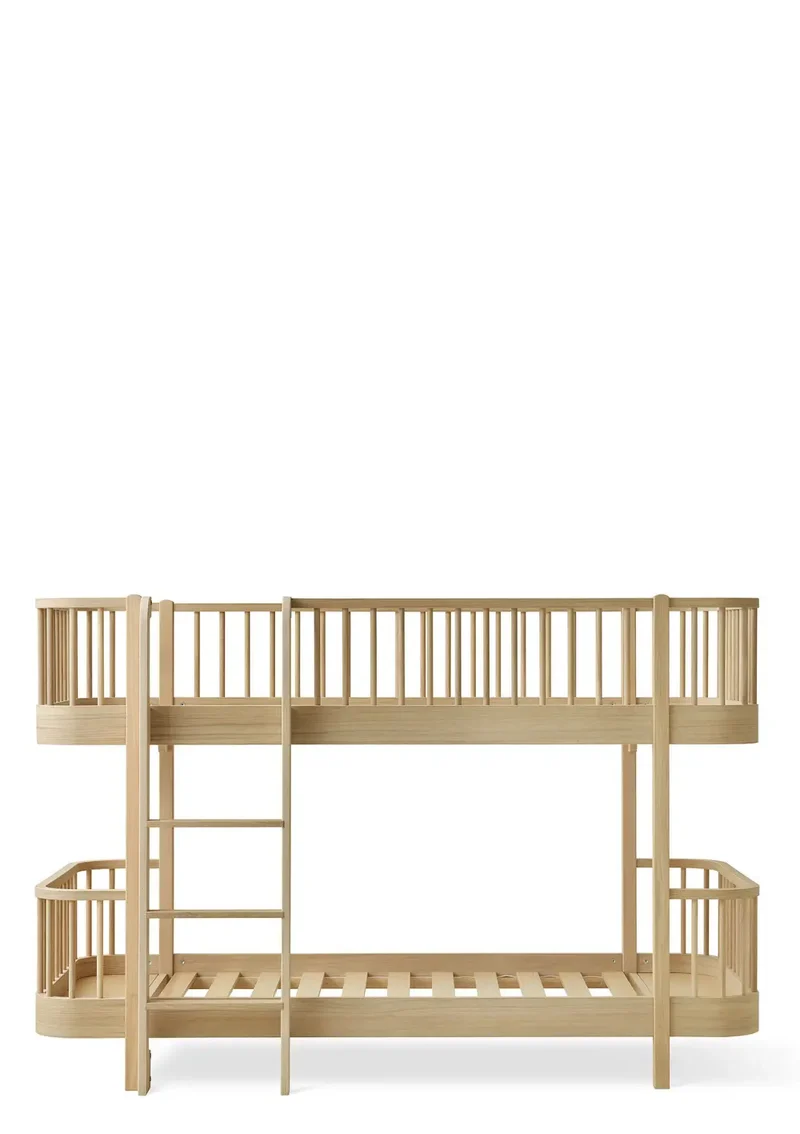 halbhohes Etagenbett 'Wood Original' Eiche 200 x 90 cm