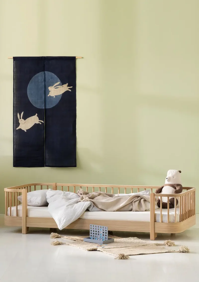 Bodenbett 'Wood Original' Eiche 200 x 90 cm