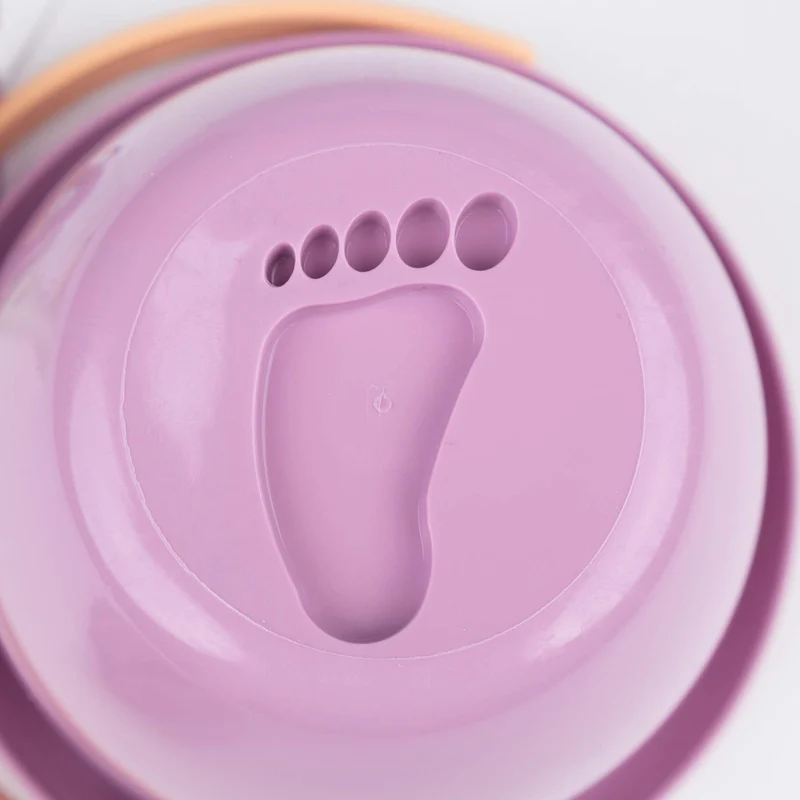 Mini Eimer "Babyfoot" mit Sandlöffel, pastell lila