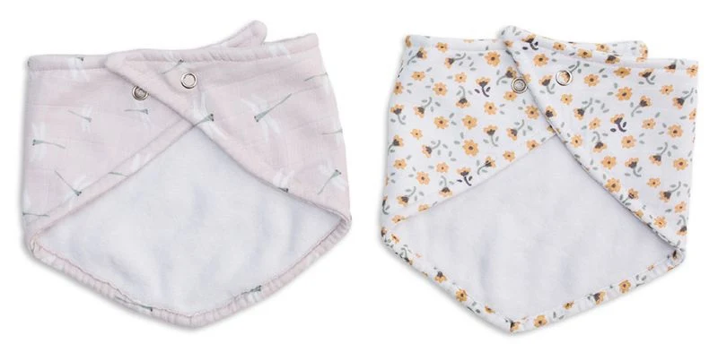 Lulujo Bw Spucktuch Set Lätzchen Vintage Floral + Dragonfly