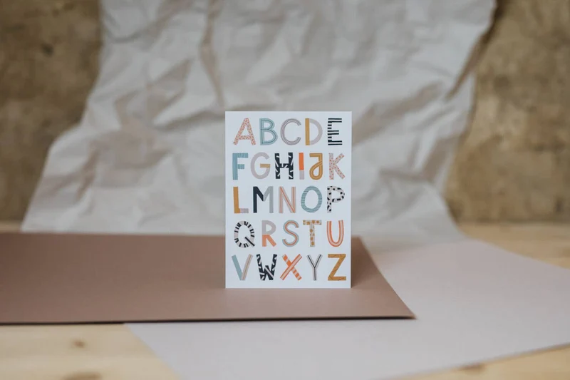"Abc" Karte von Liesels Wicht