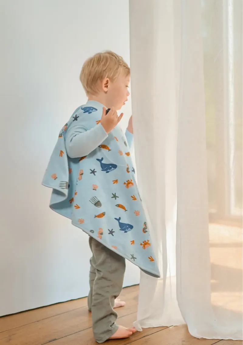 Frottee Ärmellätzchen 'Boo' Deep Sea