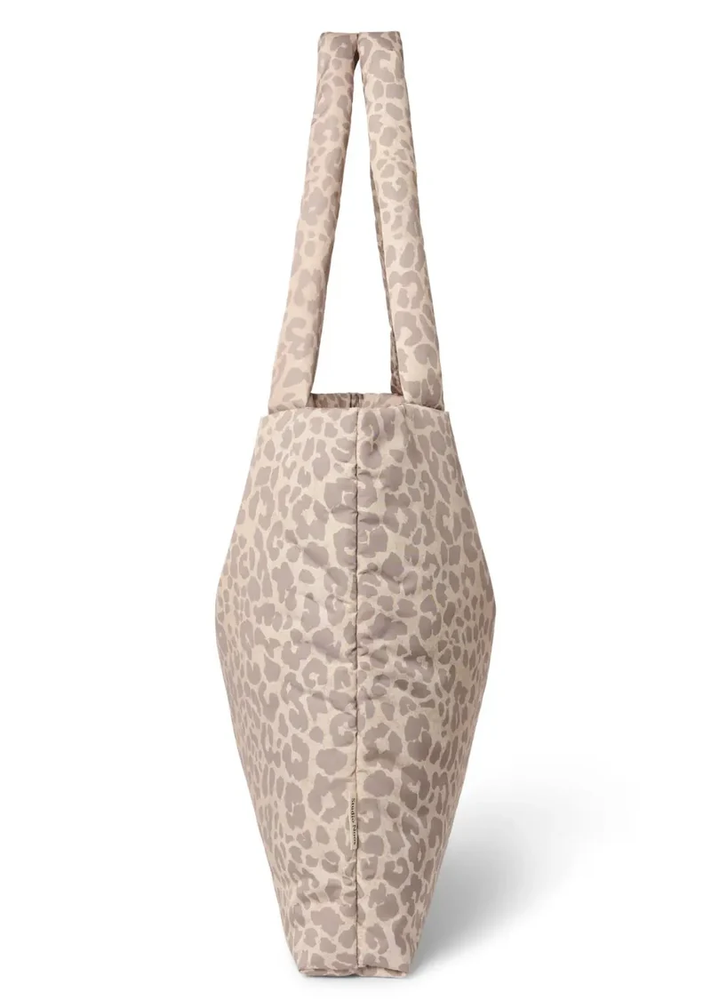 Tasche 'Puffy Mom-Bag' Beige Leopard