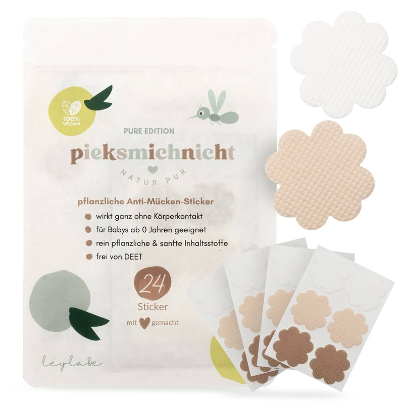 pieksmichnicht "Pure Edition" - Anti-Mücken-Sticker für Kinder