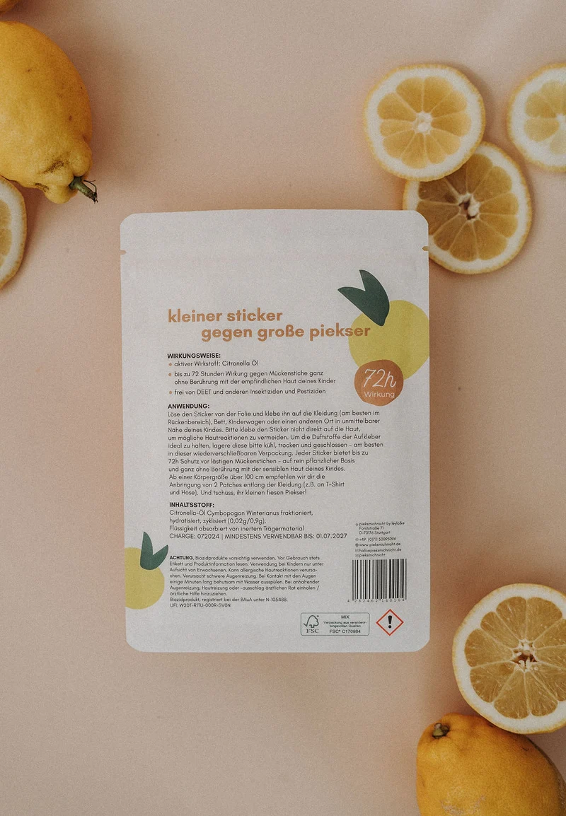 pieksmichnicht "Space Edition" - Anti-Mücken-Sticker für Kinder