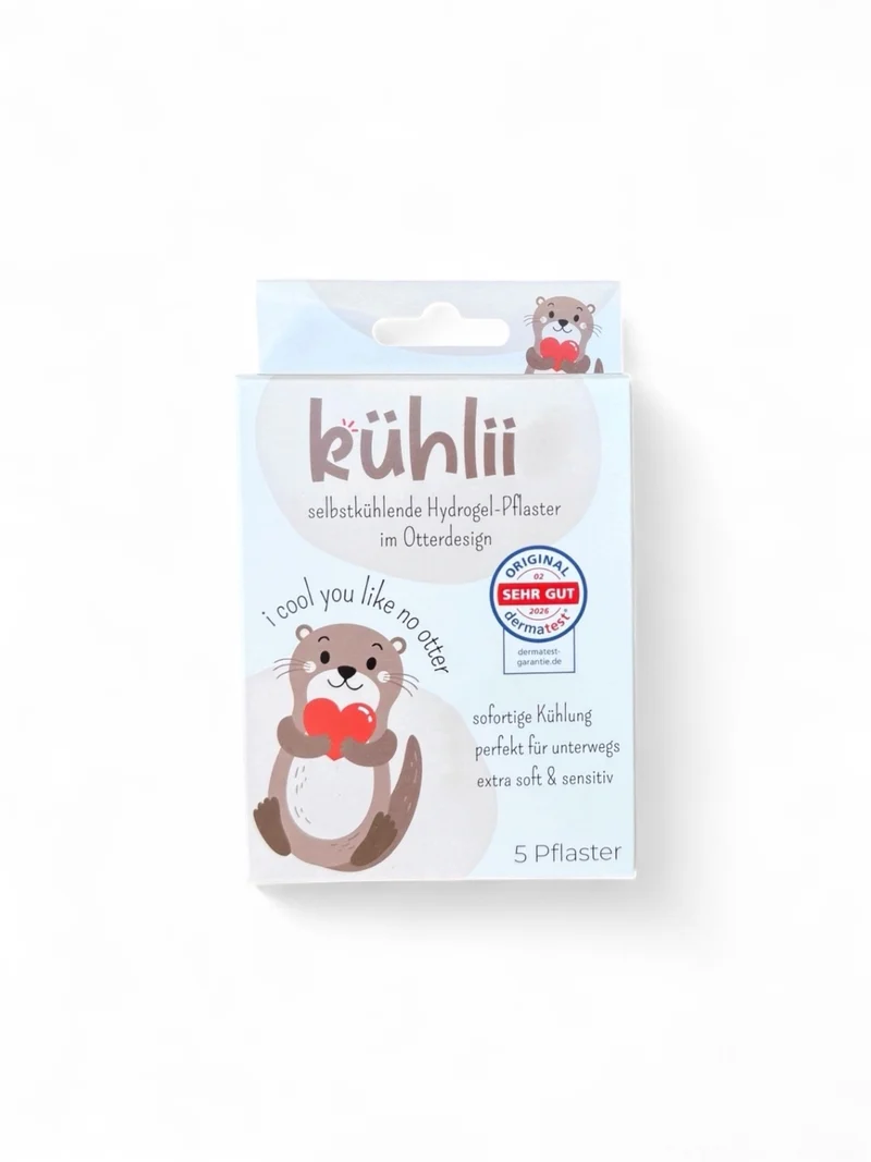 kühlii - Selbstkühlende Hydrogelpflaster für Kinder, 5 Stück