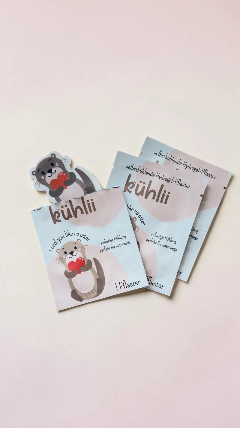 kühlii - Selbstkühlende Hydrogelpflaster für Kinder, 5 Stück