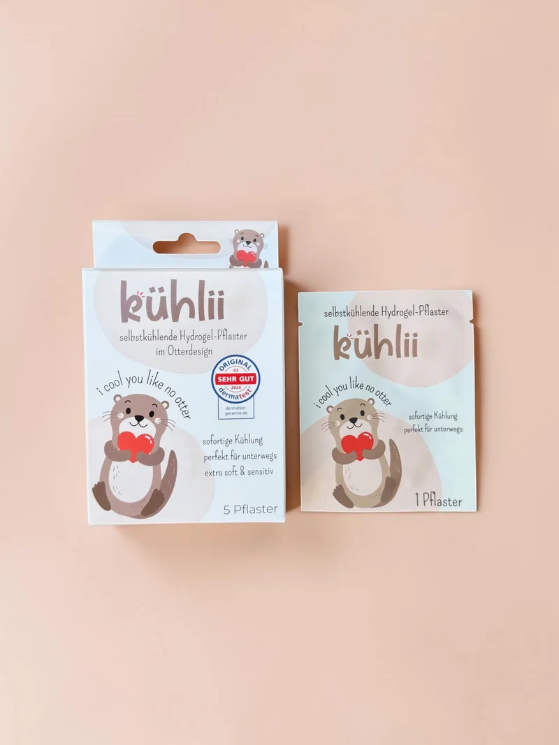 kühlii - Selbstkühlende Hydrogelpflaster für Kinder, 5 Stück
