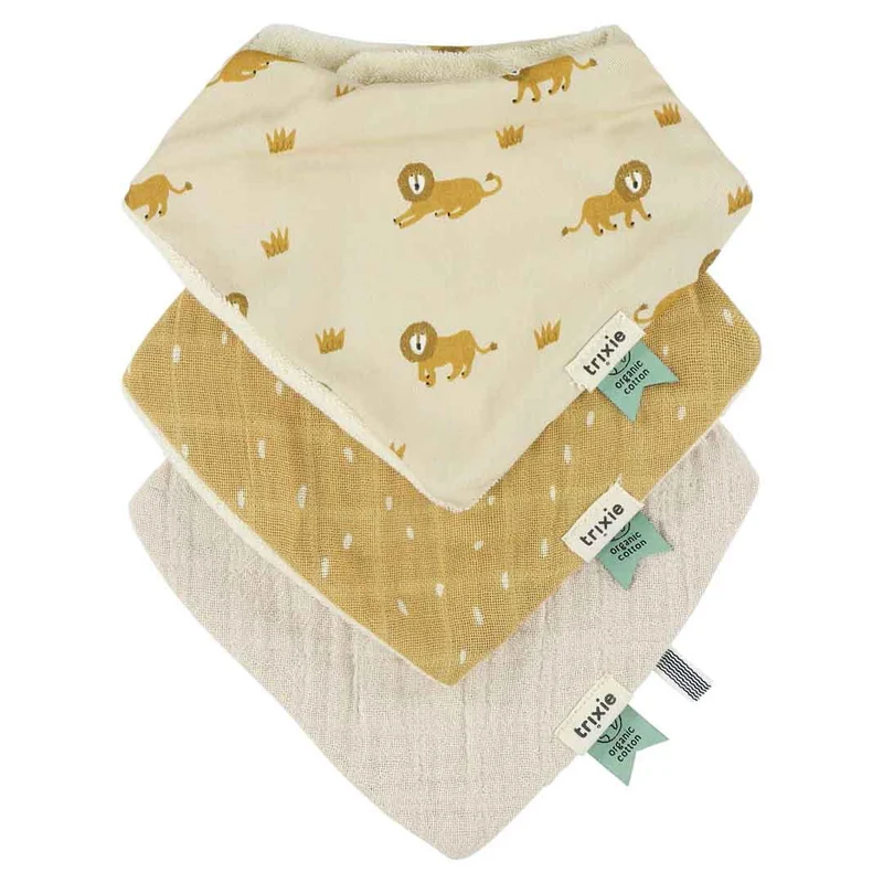 Bandana Lätzchen "Lively Lion" von Trixie Baby, 3er Set