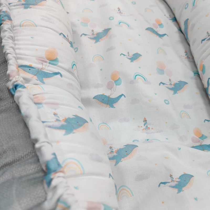 xkko wendbares Babynest LUX - Mein gemütliches Baby Kuschelnest 60x90cm