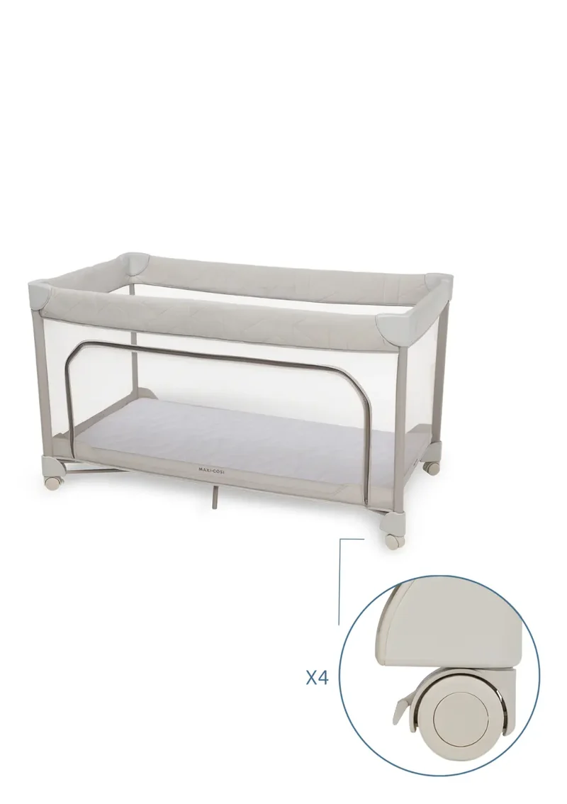 Reisebett 'Merlin' Elegance Beige 120 x 60 cm