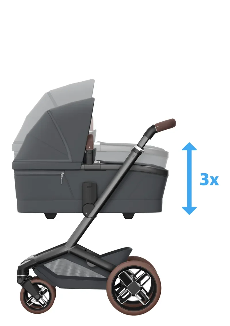 Kinderwagen-Set 'Fame' Moon Graphite