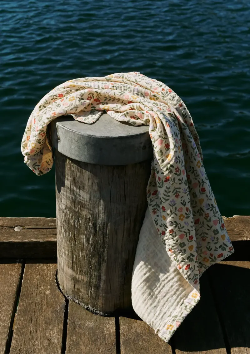 Musselin Babydecke 'Murray' Flower Market 120 x 120 cm