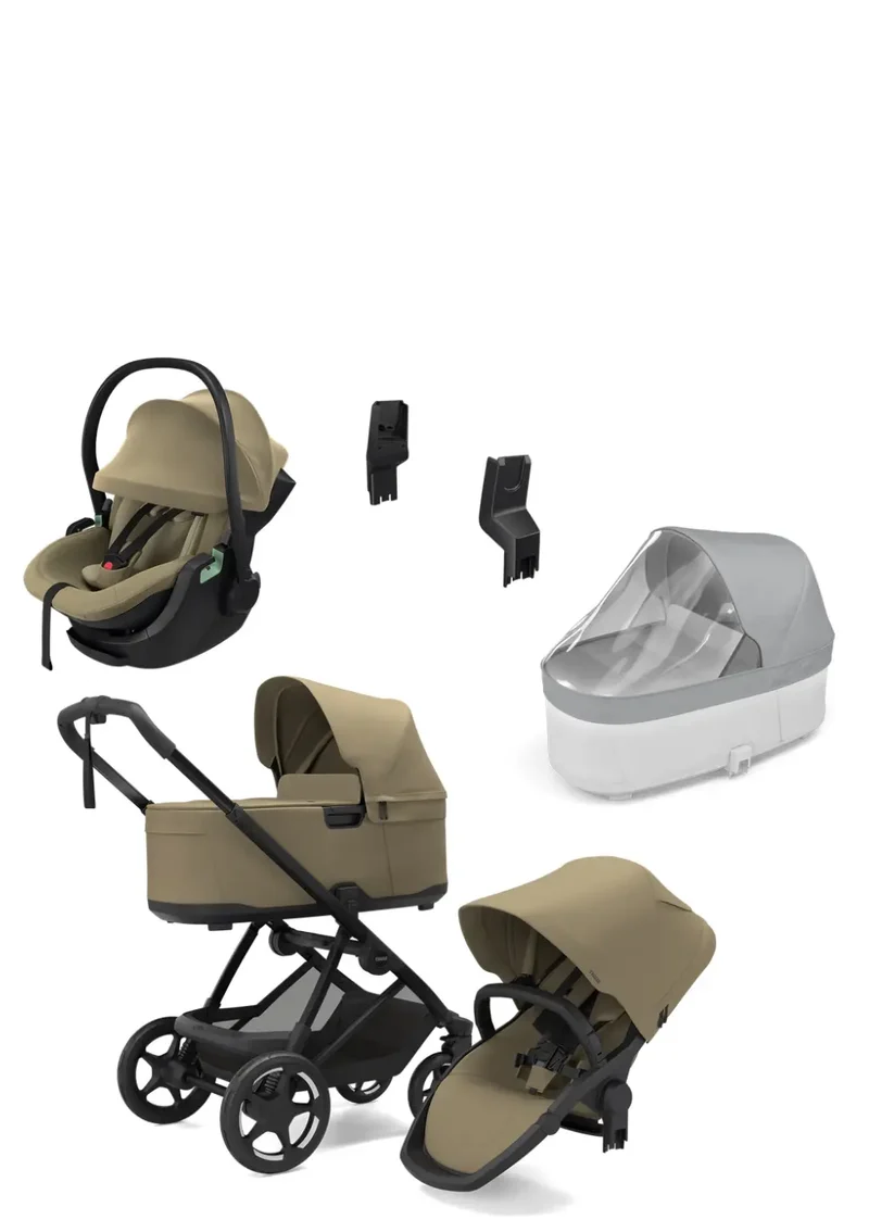 Newborn Travel Bundle 'Charm' Faded Khaki