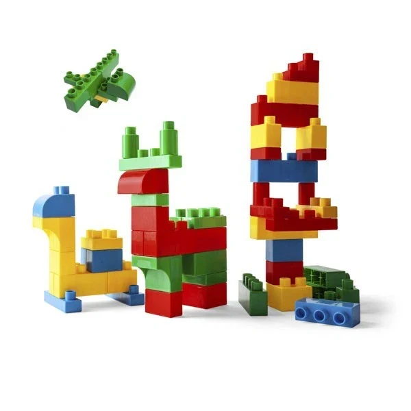 WADER Big Blocks – 50 große Bausteine ab 1 Jahr | Steckbausteine bunt | Neu, mit OVP
