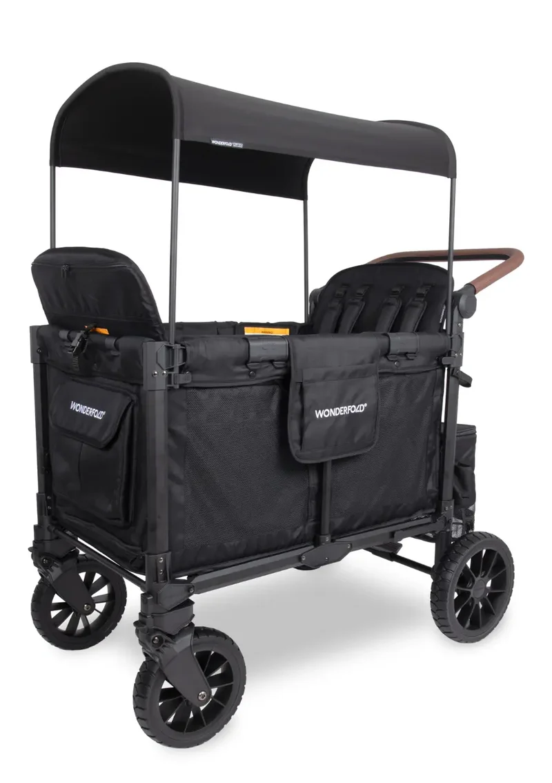 W4 Luxe Pro Kinderwagen 4-Sitzer Jet Black
