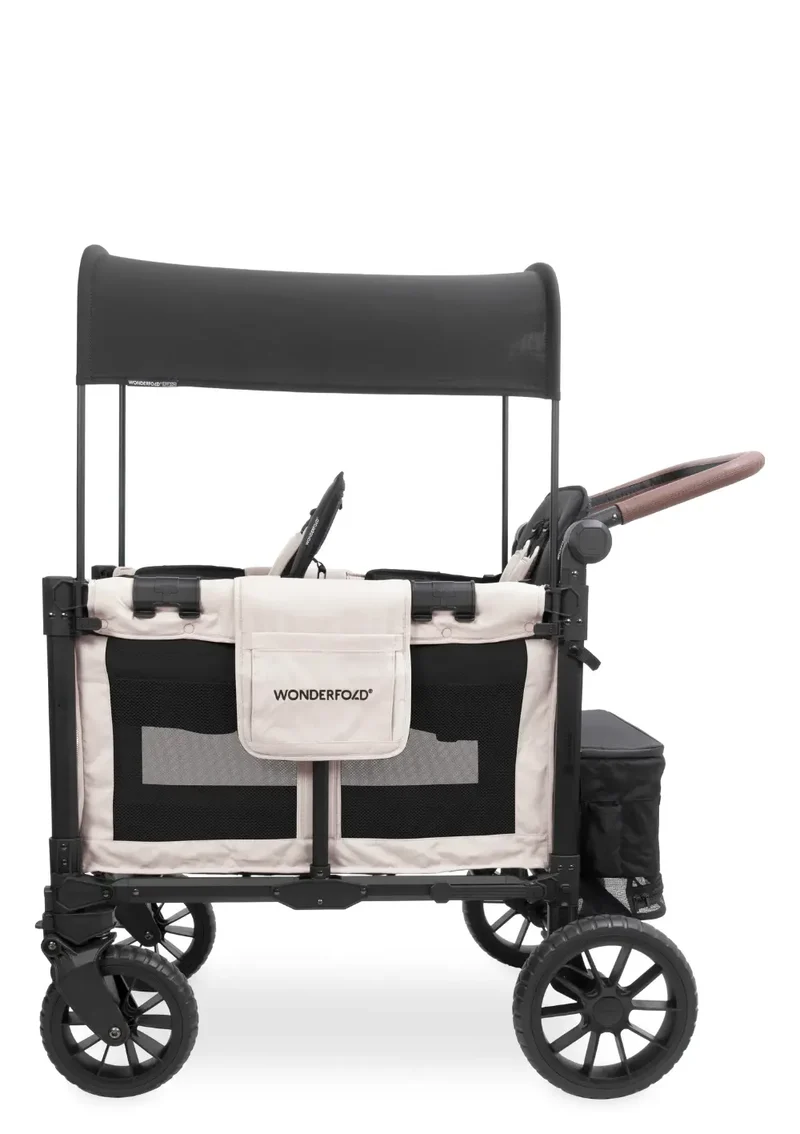 W2 Luxe Pro Kinderwagen 2-Sitzer Sandy Beige