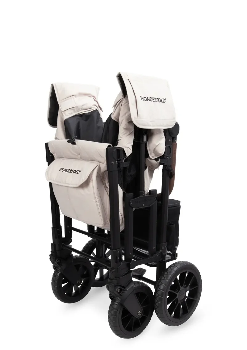 W2 Luxe Pro Kinderwagen 2-Sitzer Sandy Beige