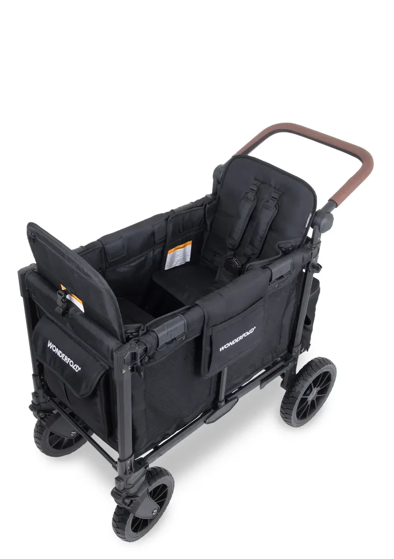 W2 Luxe Pro Kinderwagen 2-Sitzer Jet Black