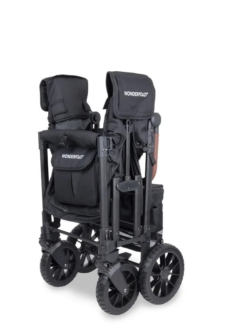W2 Luxe Pro Kinderwagen 2-Sitzer Jet Black