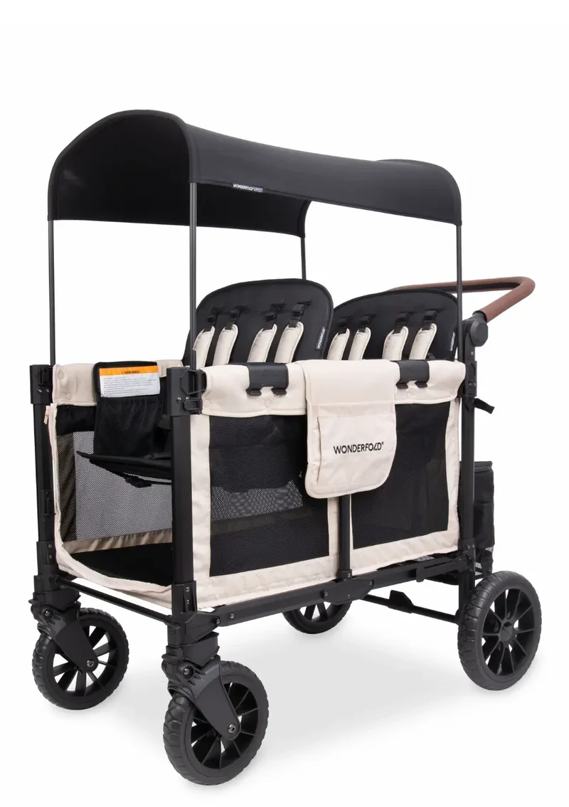 W4 Luxe Pro Kinderwagen 4-Sitzer Sandy Beige