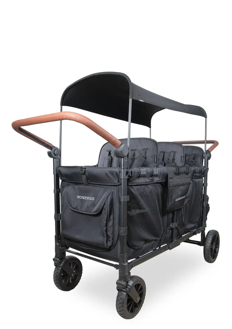 W6 Luxe Pro Kinderwagen 6-Sitzer Jet Black