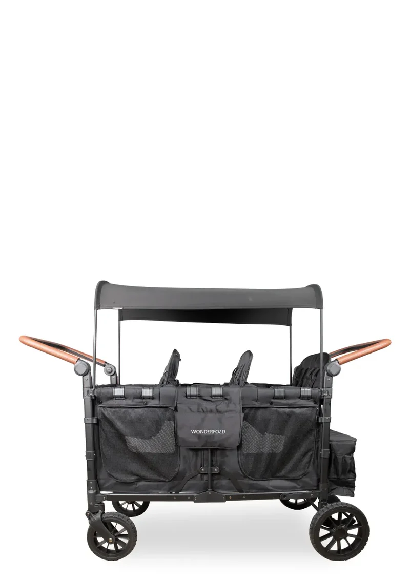 W6 Luxe Pro Kinderwagen 6-Sitzer Jet Black