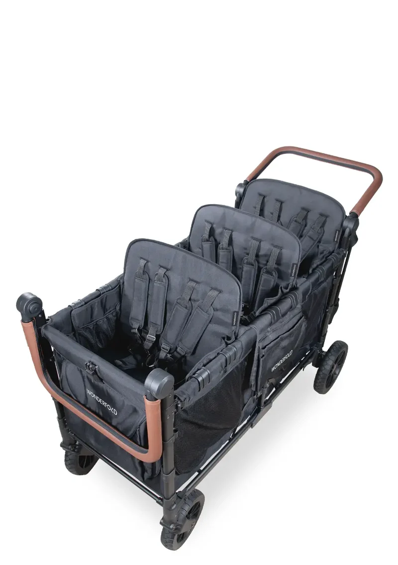 W6 Luxe Pro Kinderwagen 6-Sitzer Jet Black
