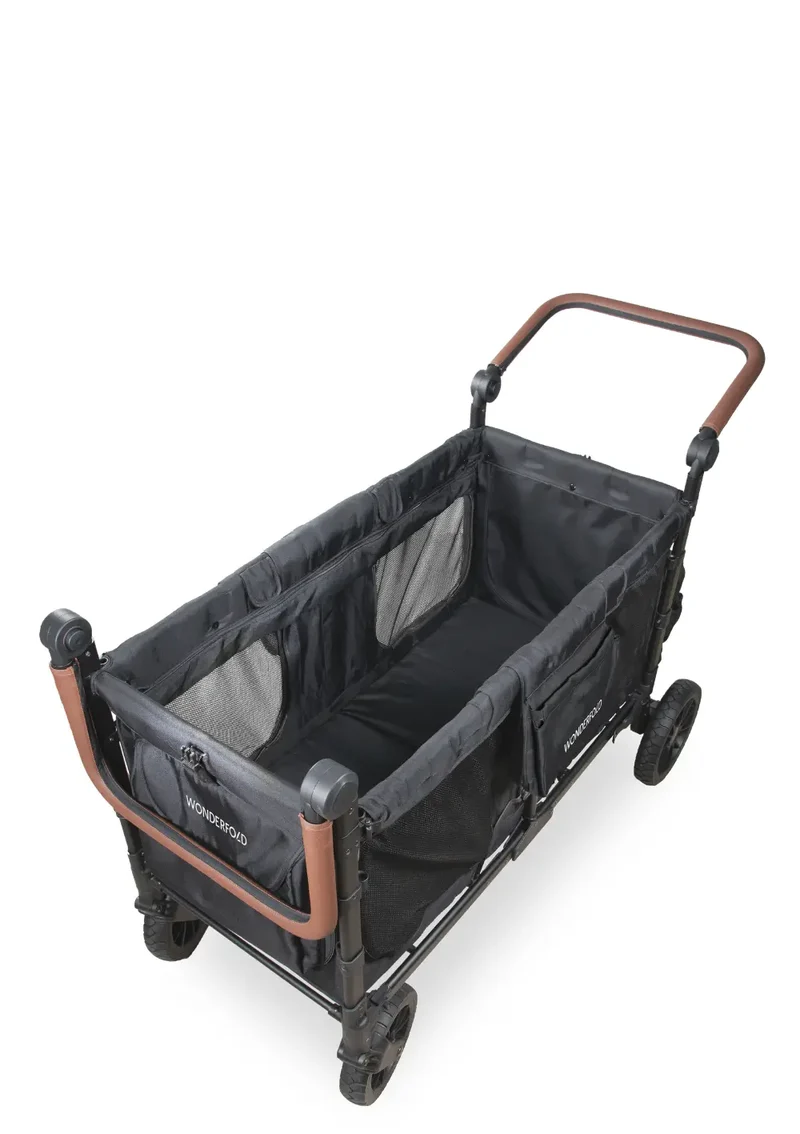 W6 Luxe Pro Kinderwagen 6-Sitzer Jet Black