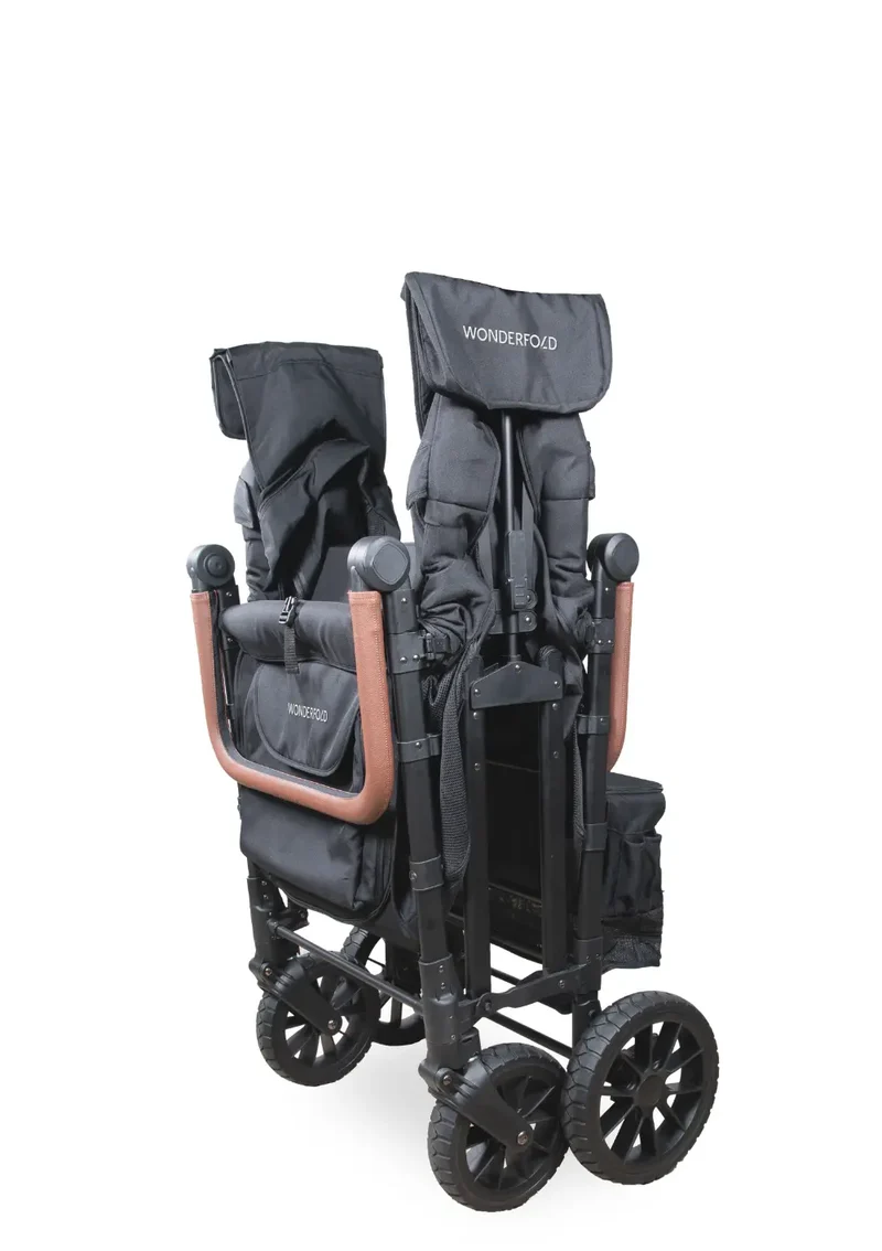 W6 Luxe Pro Kinderwagen 6-Sitzer Jet Black