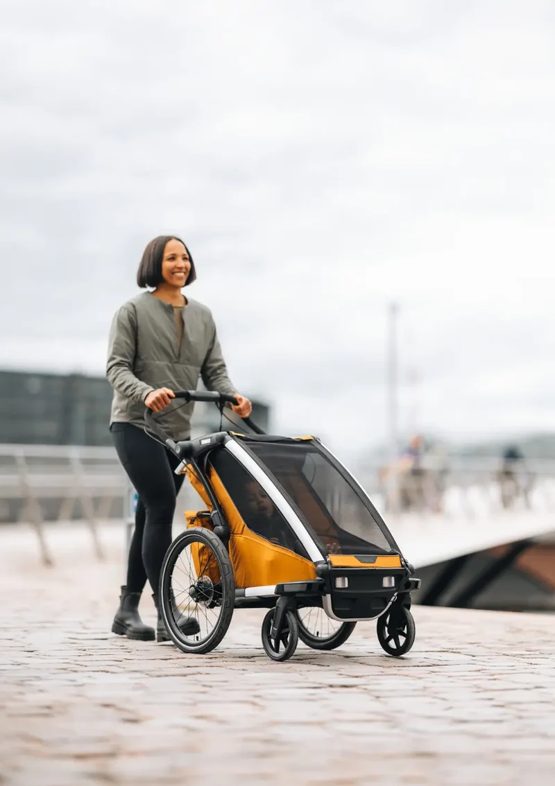 Multisport-Fahrradanhänger 'Chariot Sport 2 Single' Natural Gold