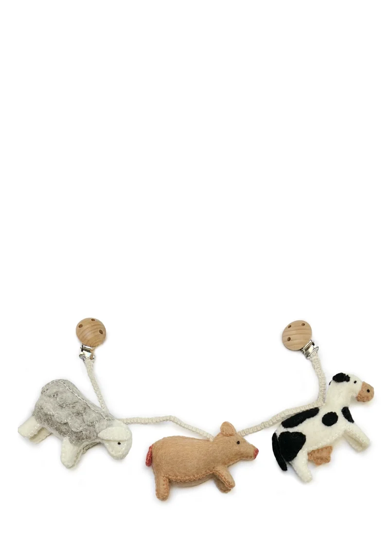 Kinderwagenkette 'Farm Animals'