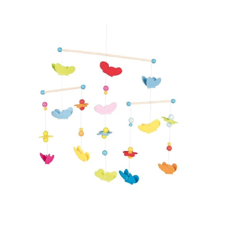 goki Holz Mobile Bunte Schmetterlinge