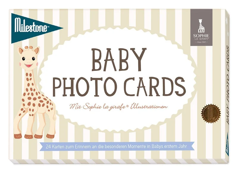 Milestone Sophie la Girafe Babycards Baby's erstes Jahr