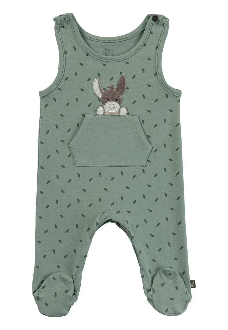 Sterntaler Jersey Strampler Set Esel Grün