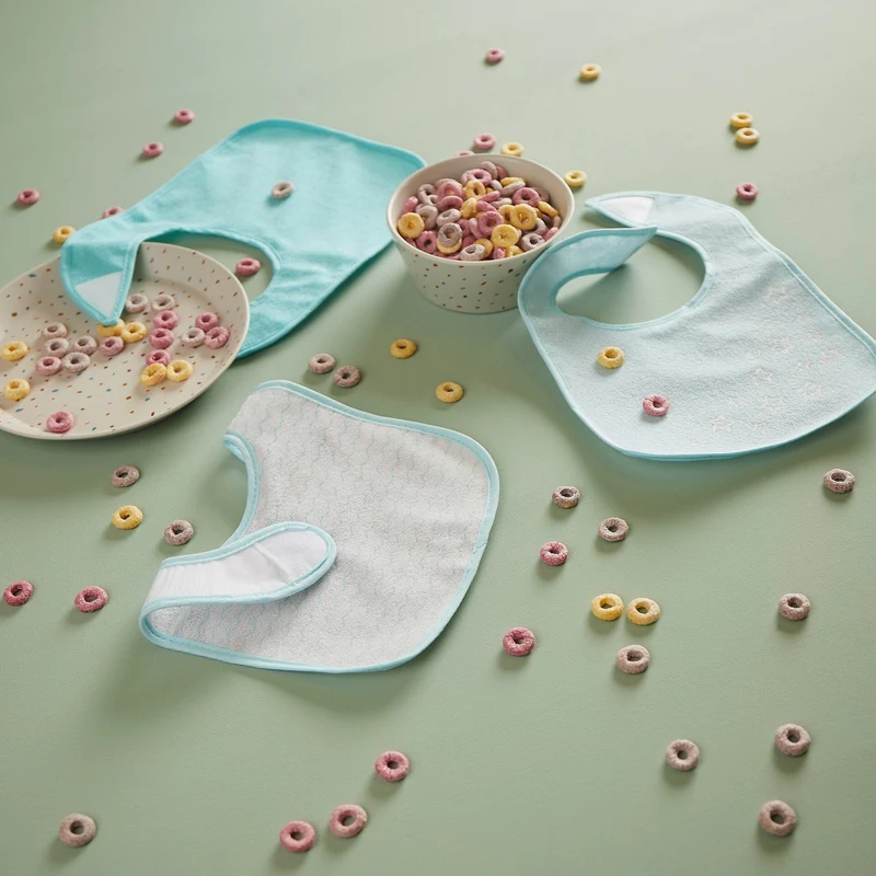 Bieco 5er Set Lätzchen teal