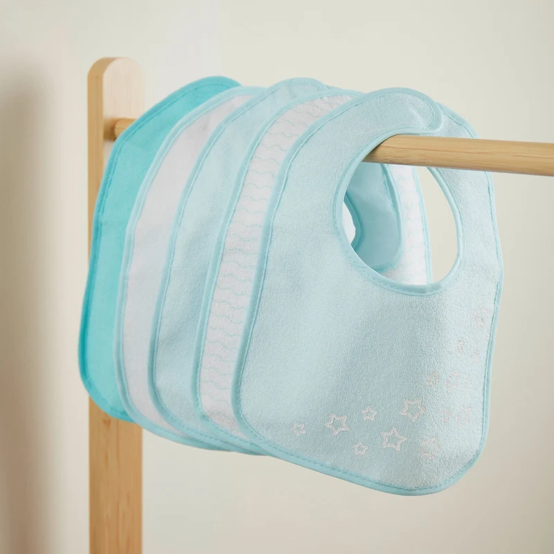 Bieco 5er Set Lätzchen teal