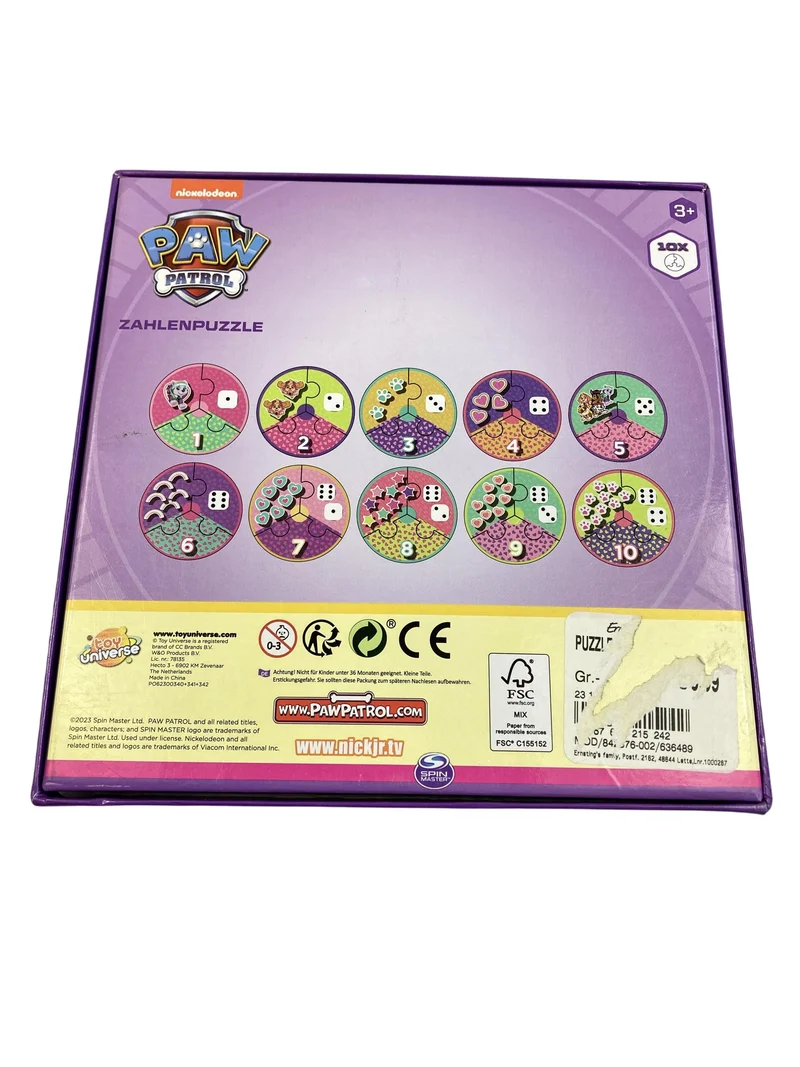 Spin Master Zahlenpuzzle Paw Patrol