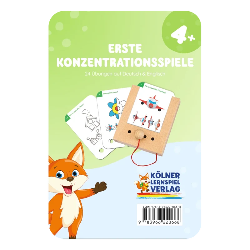 Kartensatz "Erste Konzentrationsspiele" für den Lochkasten (ab 4 Jahren)