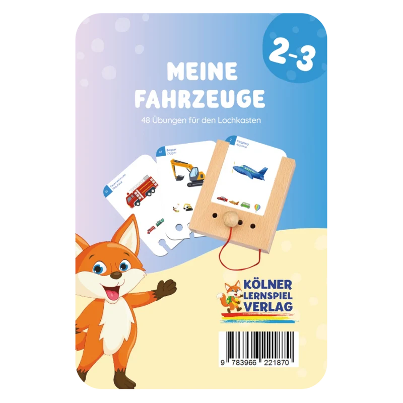 Kartensatz "Meine Fahrzeuge" für den Lochkasten (ab 2-3 Jahren)