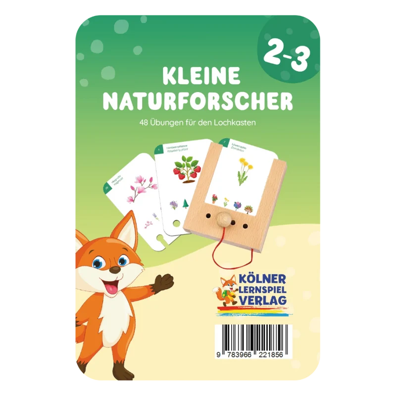 Kartensatz "Kleine Naturfoscher" für den Lochkasten (ab 2-3 Jahren)