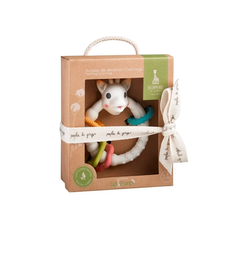 Vulli Sophie la girafe Colo'rings Greifling Beißring Naturkautschuk Sophie la Girafe